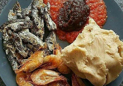 Kenkey & Fish With Pepper